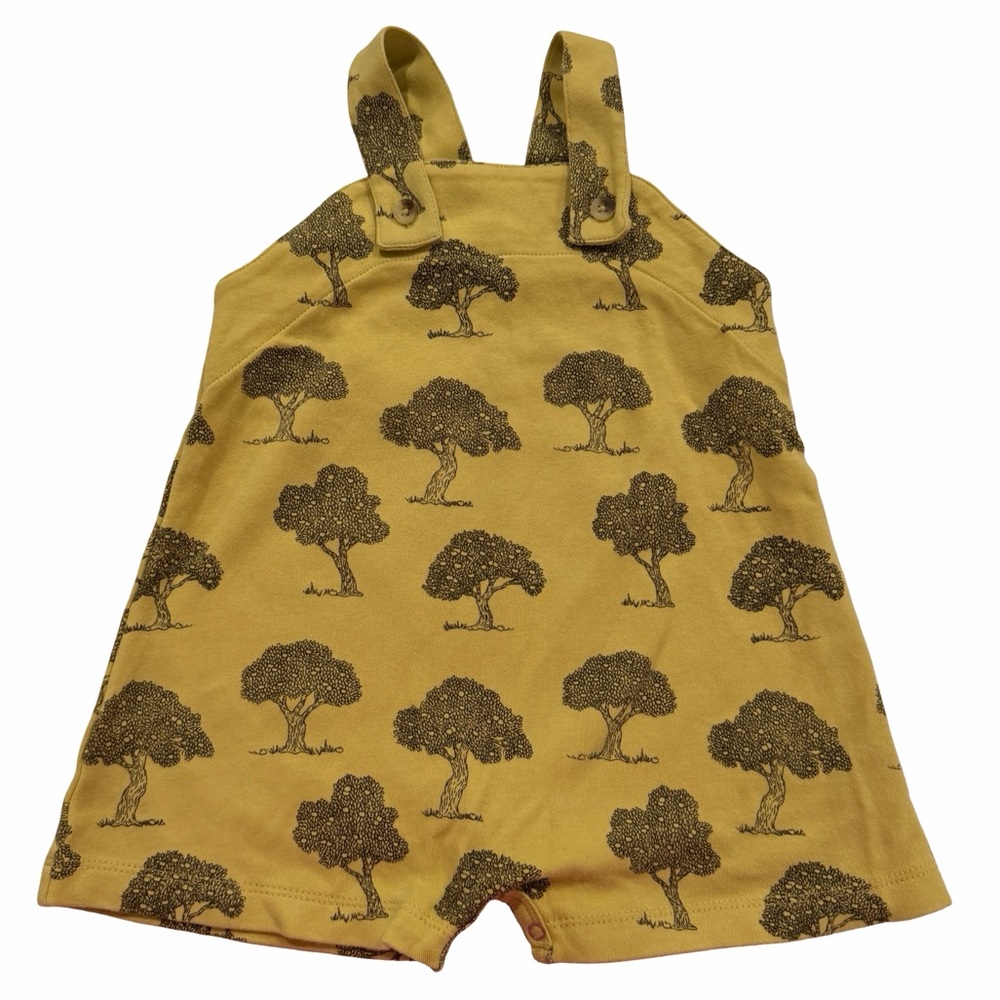 Kate Quinn Apple Tree Print Organic Cotton Shortall Romper 12-18M